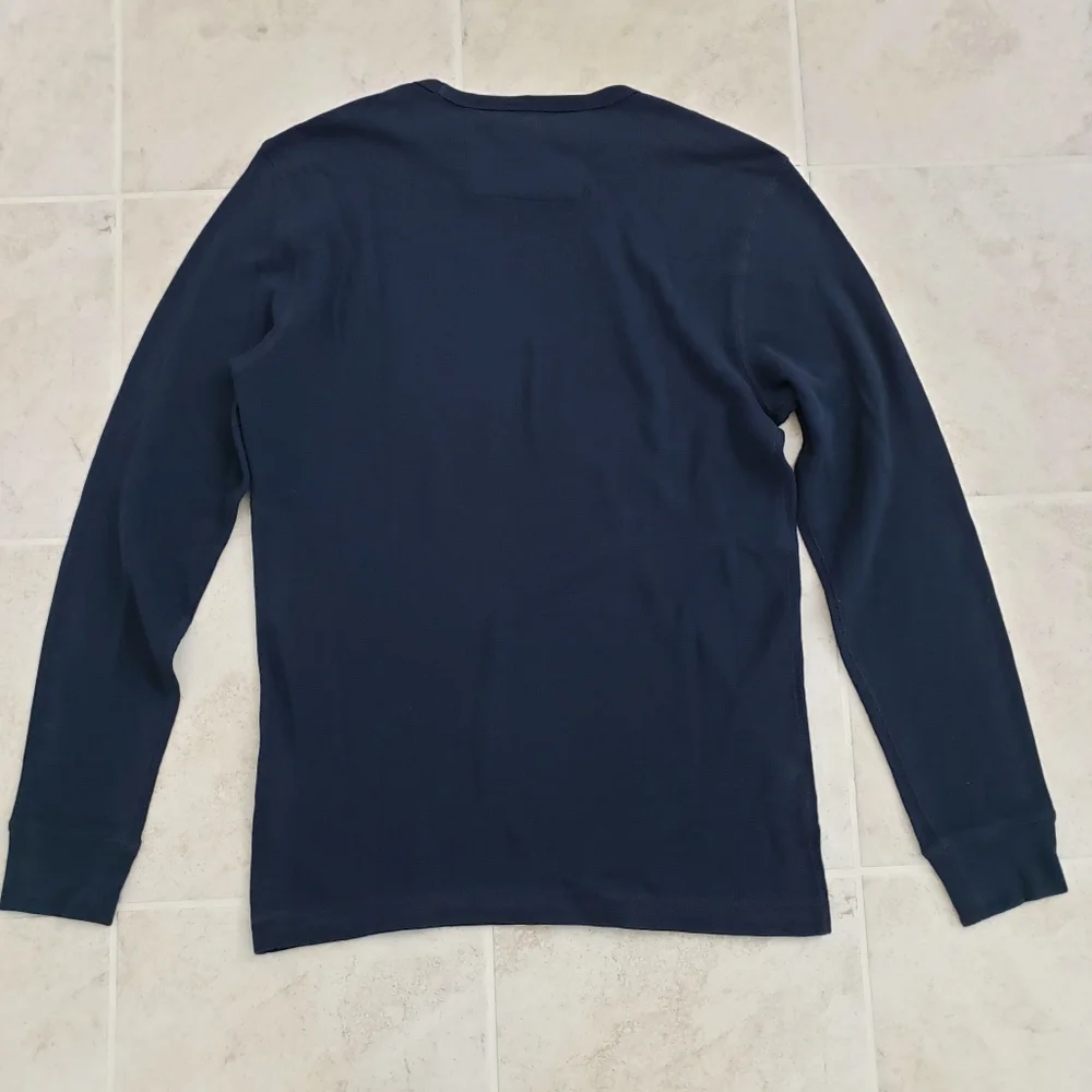 NEW Banana Republic Waffle Knit Long Sleeve Top sz M